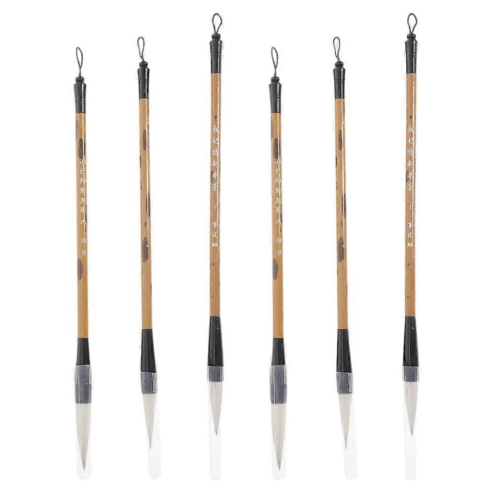 6Pcs Calligraphy Brush Writing Accessories Multi-Function Water Brush for Painting
