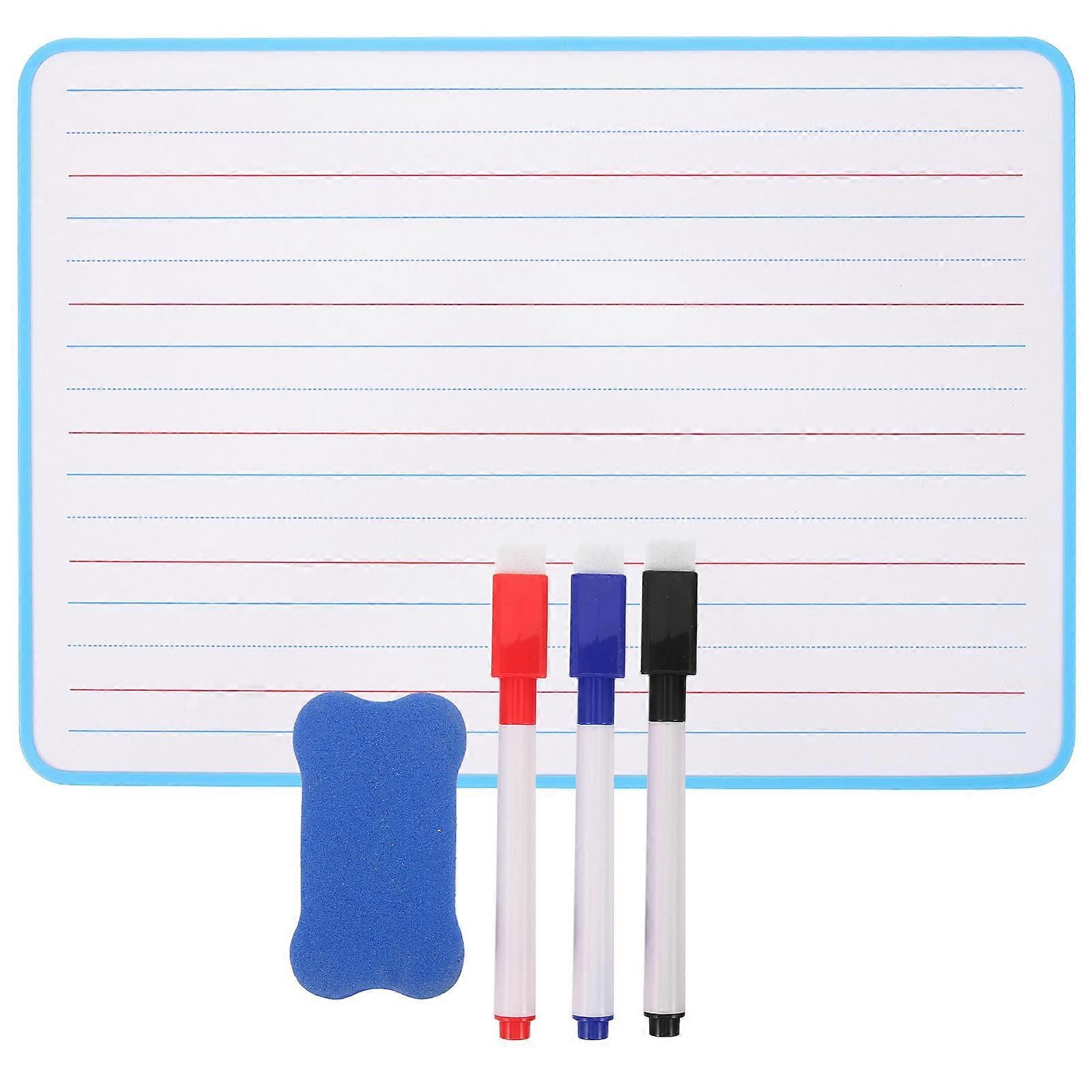 Small Dry Erase Board for Writing Use 4Pcs Double Sided Whiteboards with Lines