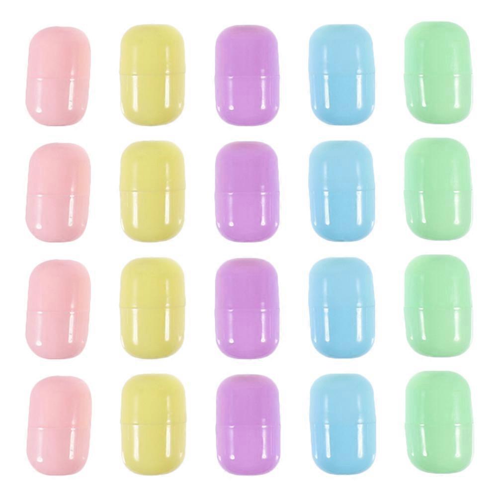 Gumballs Machine Capsules Plastic Clear Capsules for Storage 120Pcs