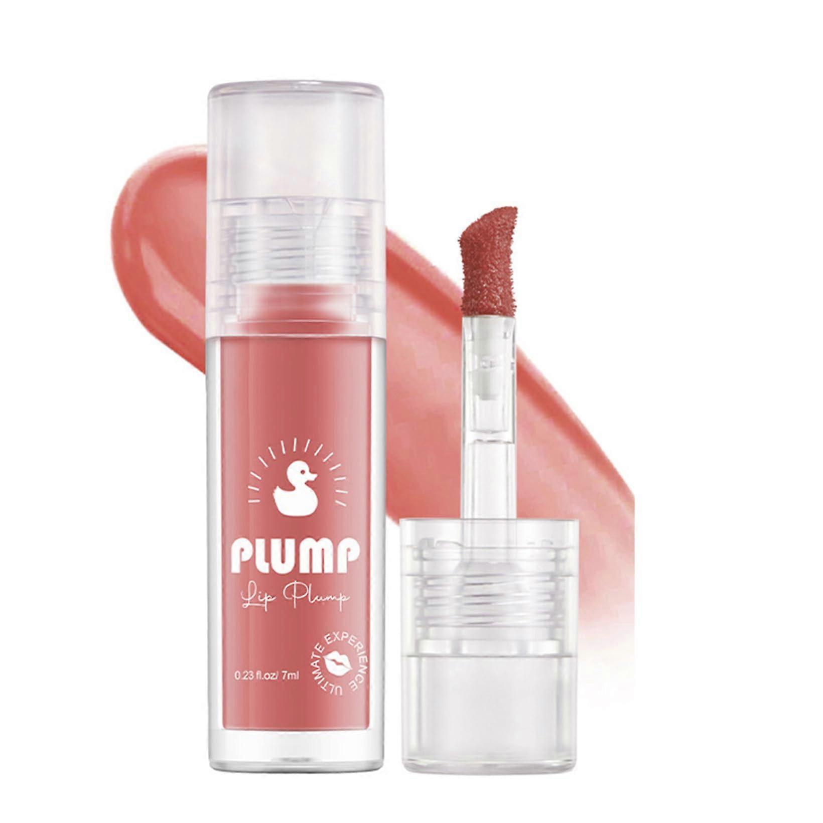 Lip Plumper Gloss with Deep Hydration, NonSticky Texture for Fuller Lips, Walnut 7ml