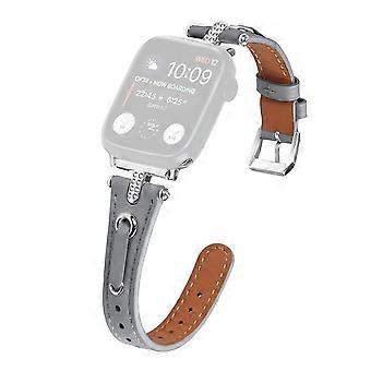 For Apple Watch Series 11 10 42mm/9 8 7 41mm/SE3 SE2 SE 6 5 4 40mm/3 2 1 38mm Watch Band Silver Buck