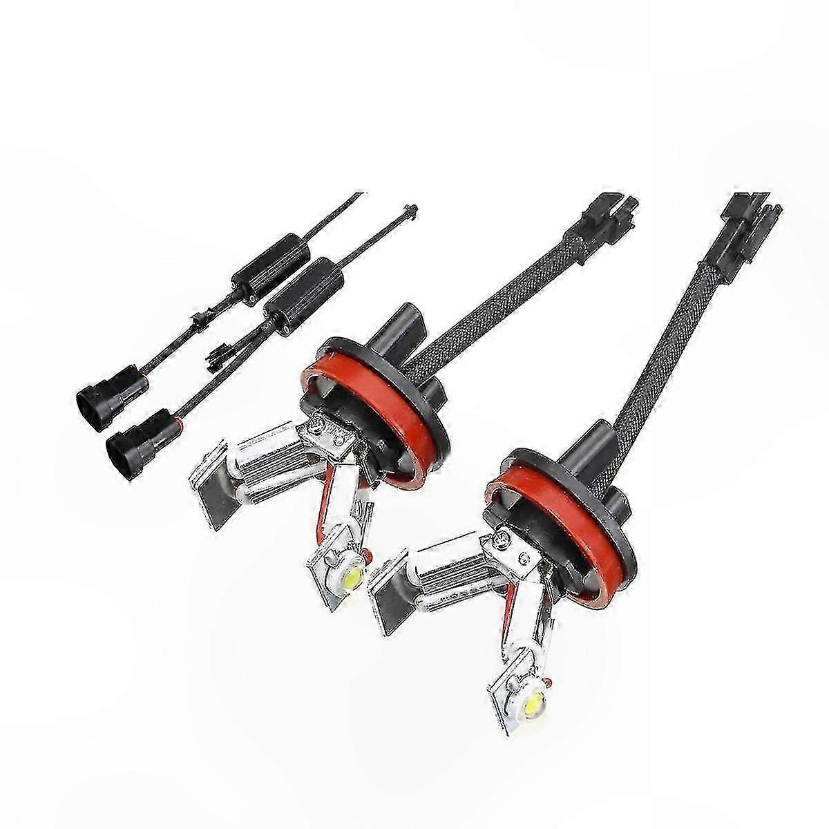2pcs 6000K LED Angel Eye H8 Bulbs for  E82 E87 E90 E91 E92 M3 E93 E60 E61 E63 E70 X5