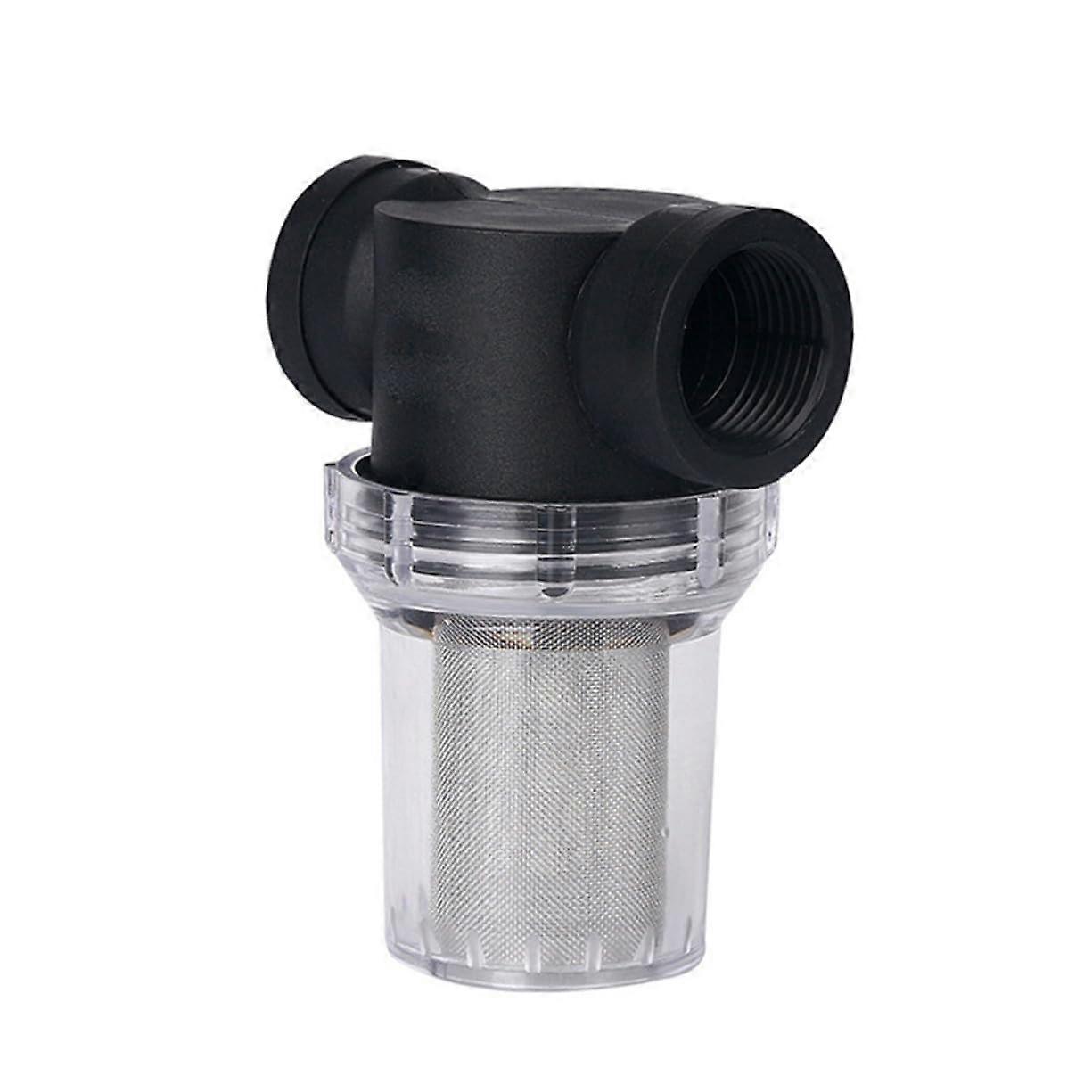 Water Filter Faucet Mount PVC PreFilter Removes Limescale Rust Leakproof Transparent Cup