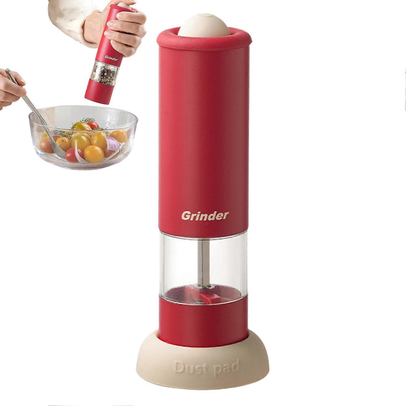Electric Pepper Grinder with OneTouch Grinding, Adjustable Coarseness and Rechargeable Design