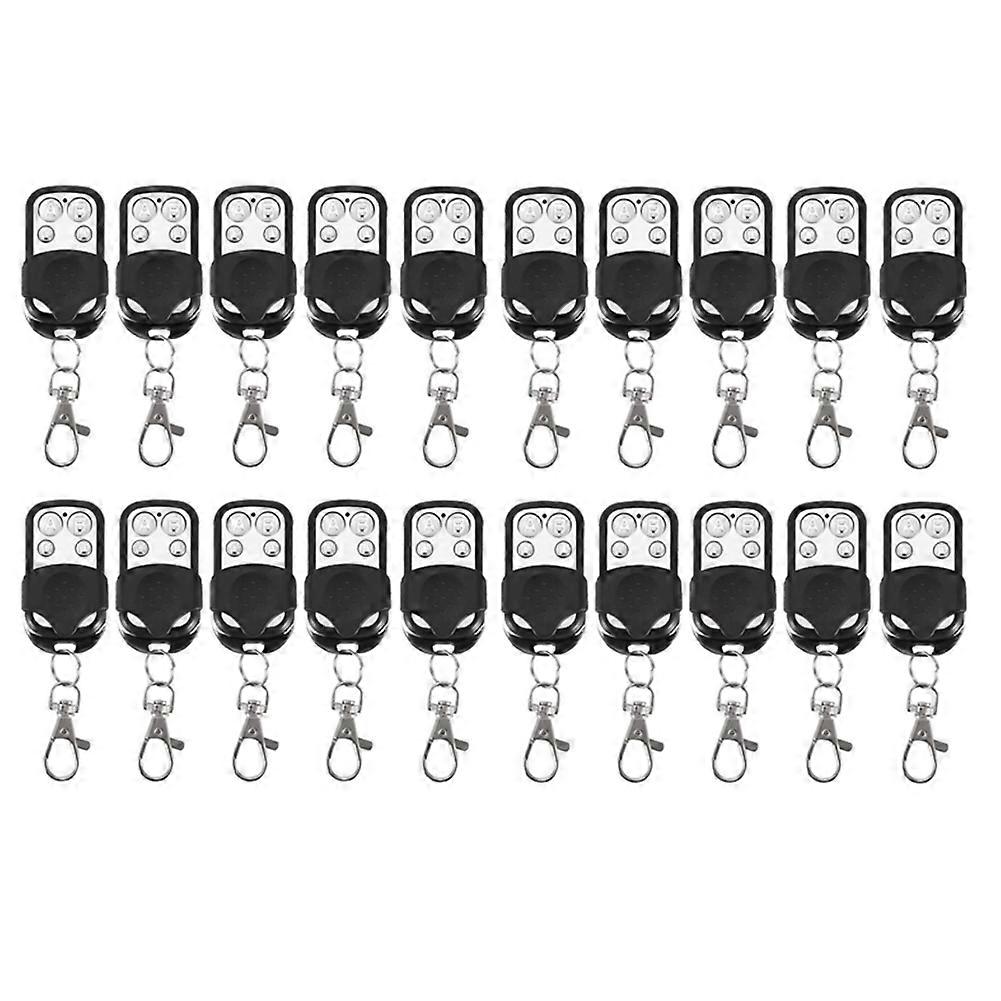 20Pcs 433MHz Universal Remote Control 4-Button Fixed Code Clone Remote for Gates and Garages Easy Setup