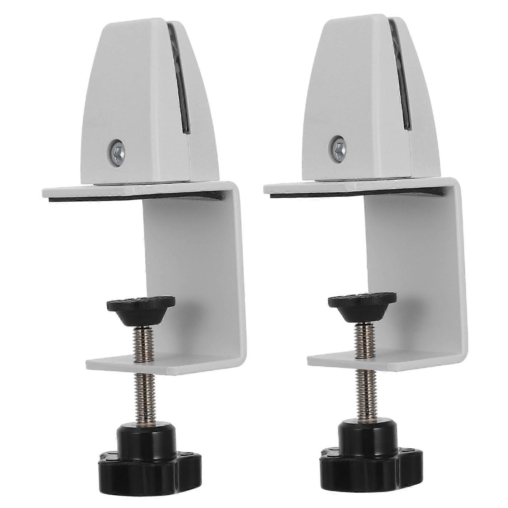 Aluminum Desk Divider Clamp Adjustable Partition Clip for Office Workstation Stable Mount