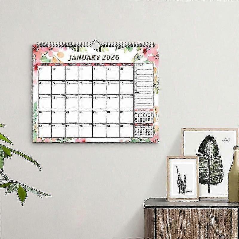 2026-2027 planner with twin binding and hanging hook WUD5547