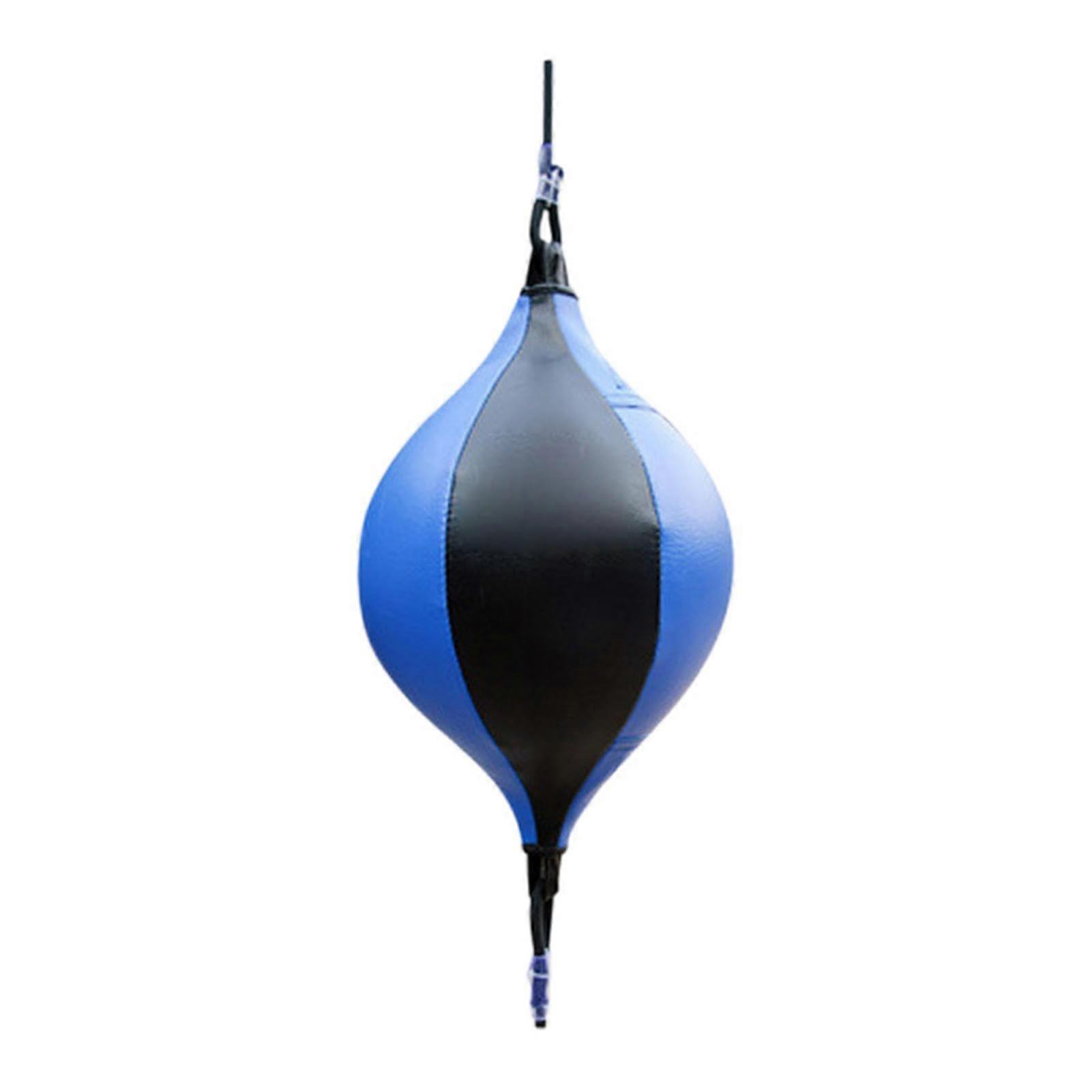 Boxing Speed Bag Double End Leather Shockproof PU with  Elastic Rope for Training