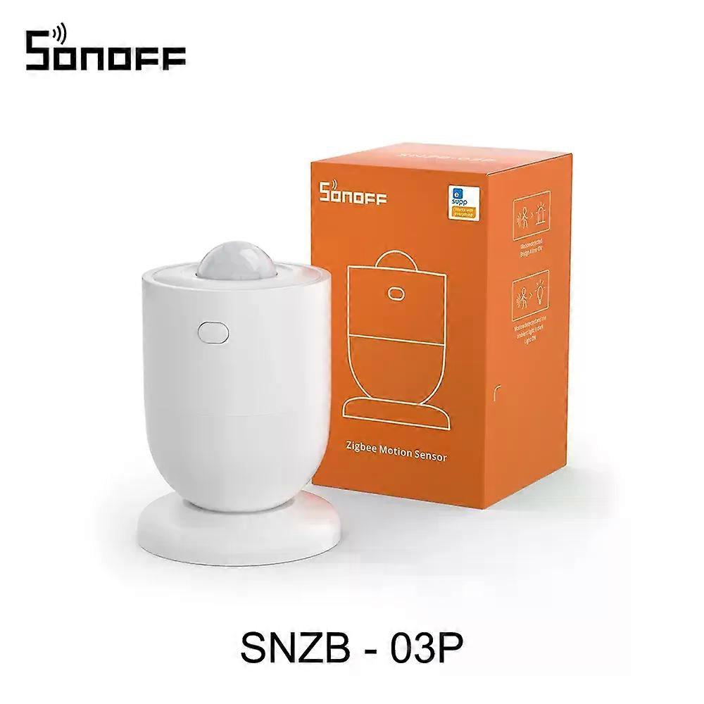 SNZB-03P ZigBee Motion Sensor Smart Light Detection Motion Trigger Alarm Work with ZBBridge via eWeLink APP Alexa Google
