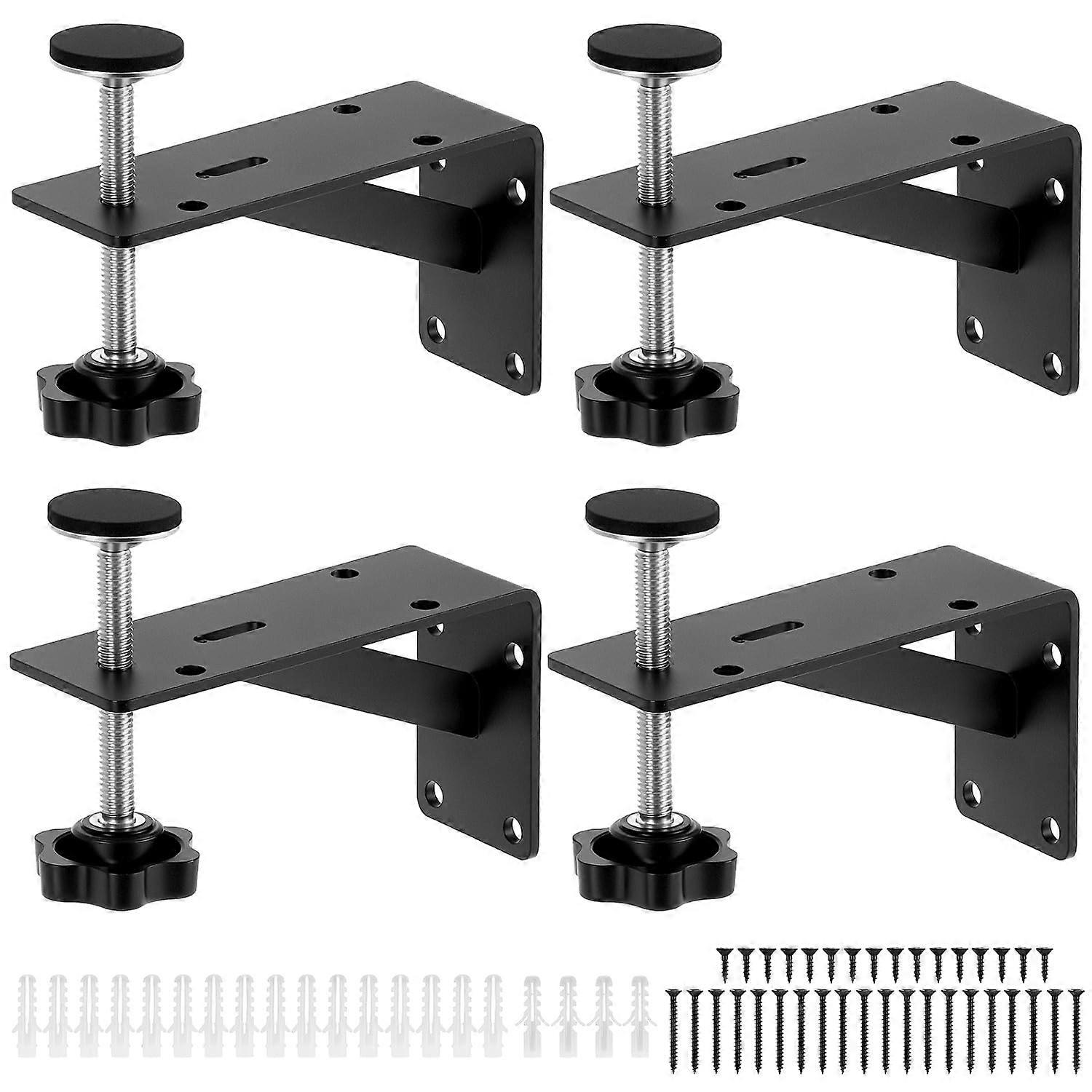 Adjustable Undermount Sink Support Bracket 4 Pack Heavy Load Triangular Frame for Kitchen and Bathroom
