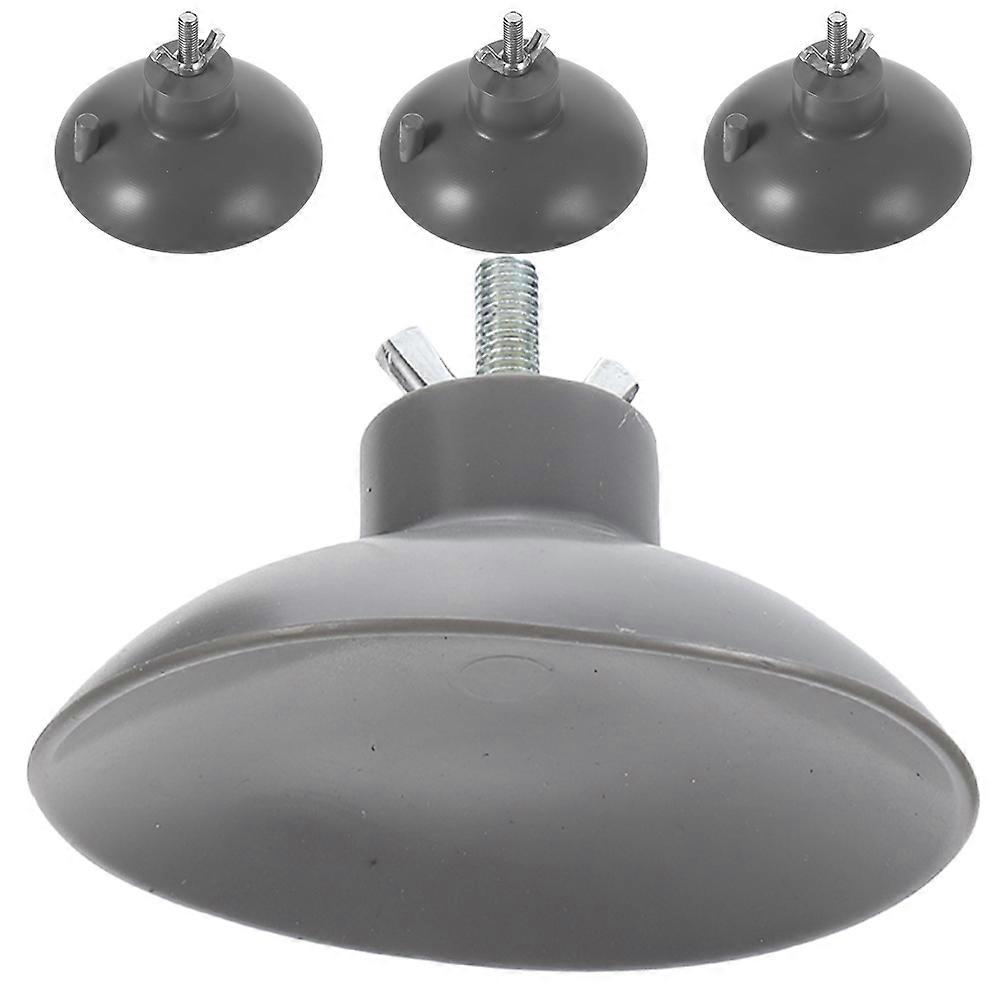 Plastic Suction Cup for Sausage Stuffer 4Pcs Grey PVC Suction Cups