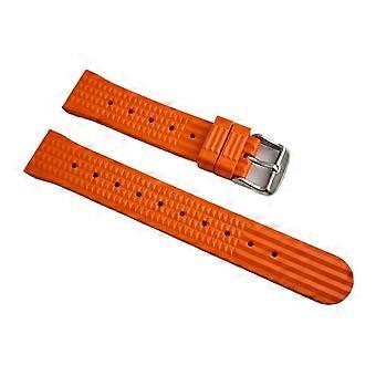 NH35 Automatic Diver Watch Stainless Steel Case Sapphire Glass ‑Visibility Orange Strap for Men