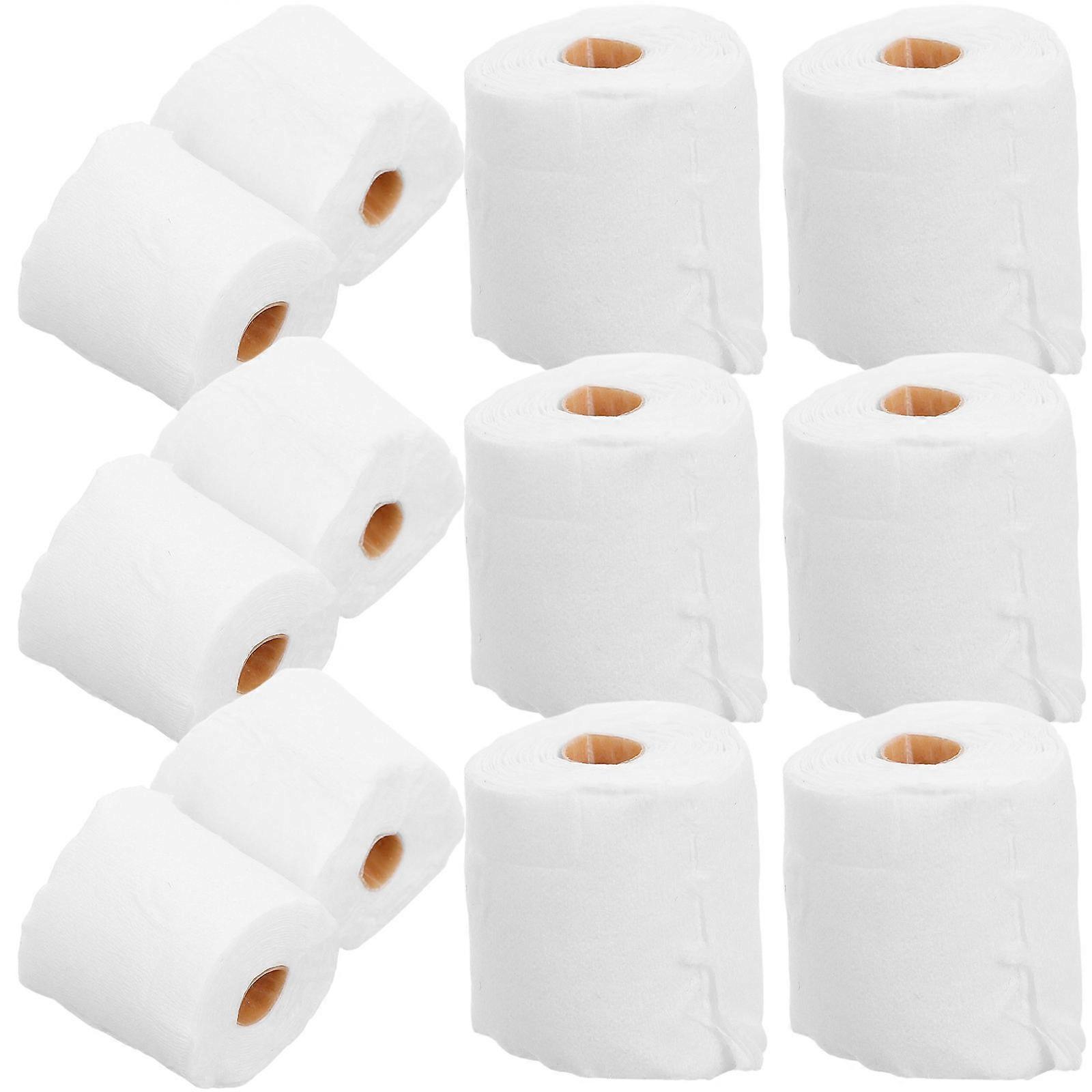 Mini Dollhouse Tissue Rolls for Small Simulation Bathroom Scenes 12Pcs