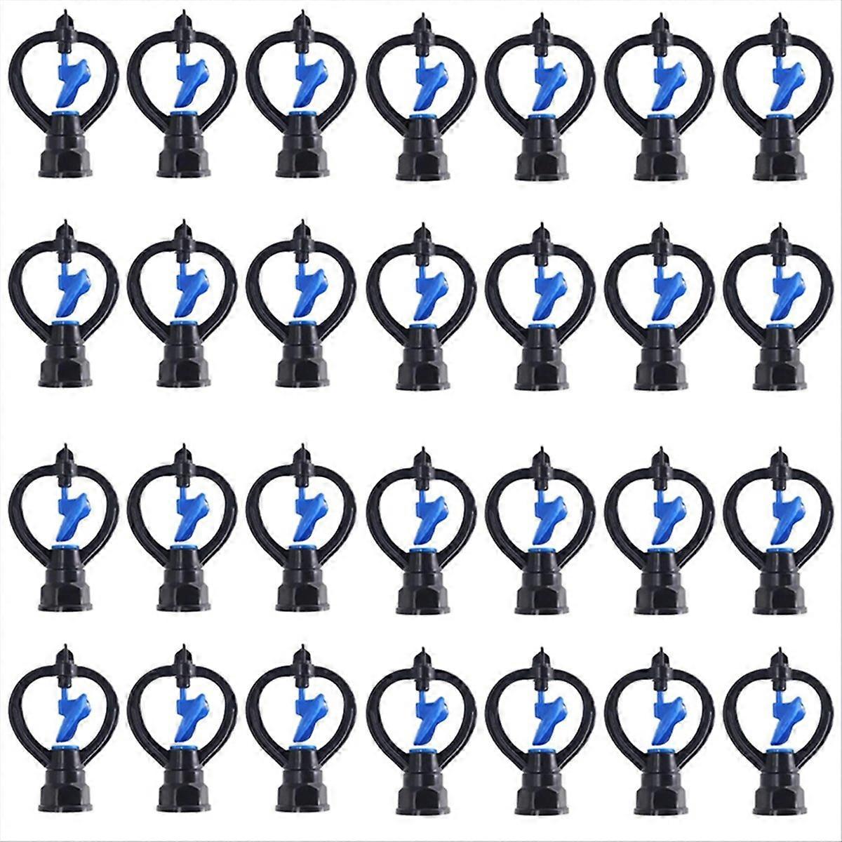50PCS Butterfly Sprinkler Automatic External Wire Impeller Nozzle 360 Degree Automatic Rotation Spri