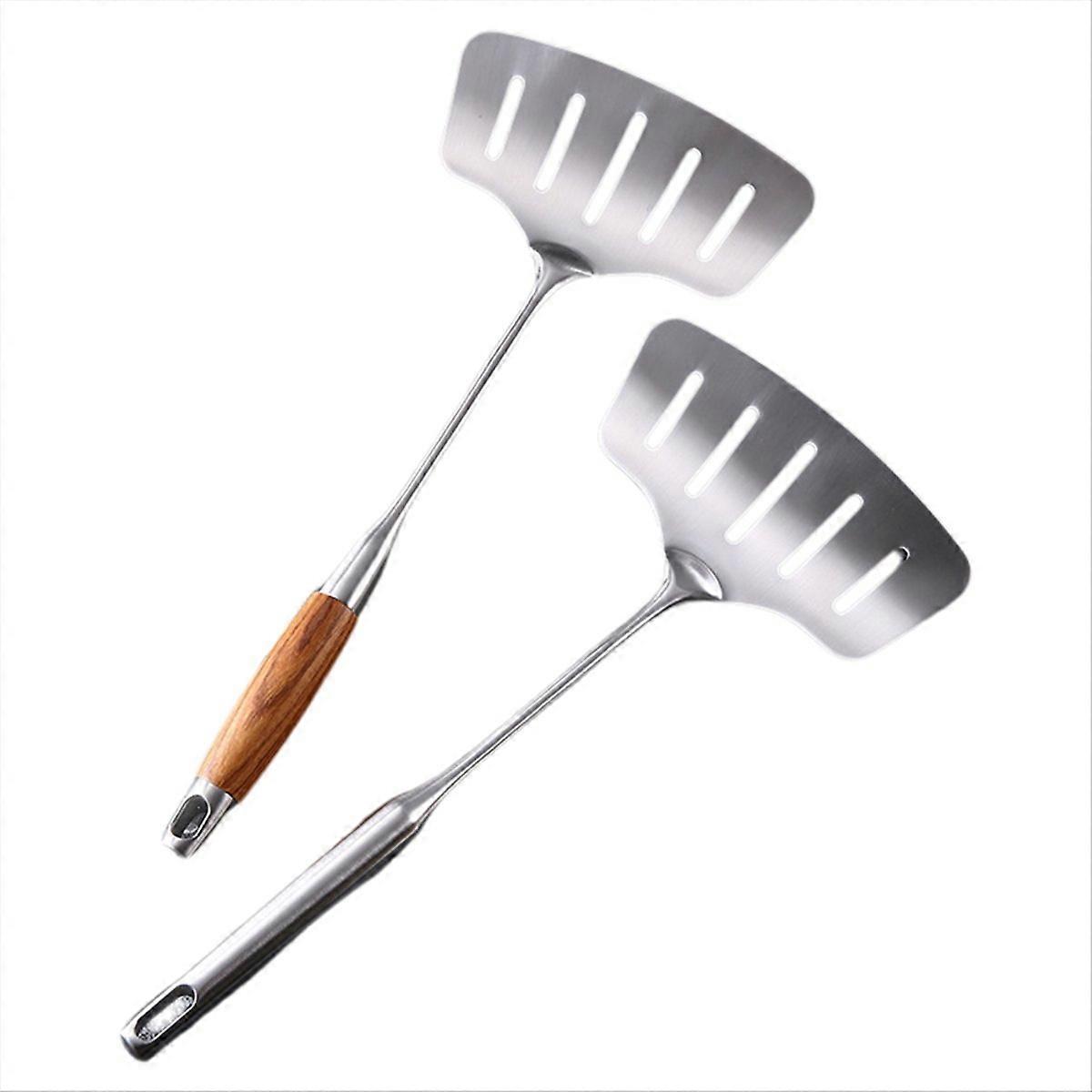 Large Stainless Steel Fish Frying Spatula Egg Pan