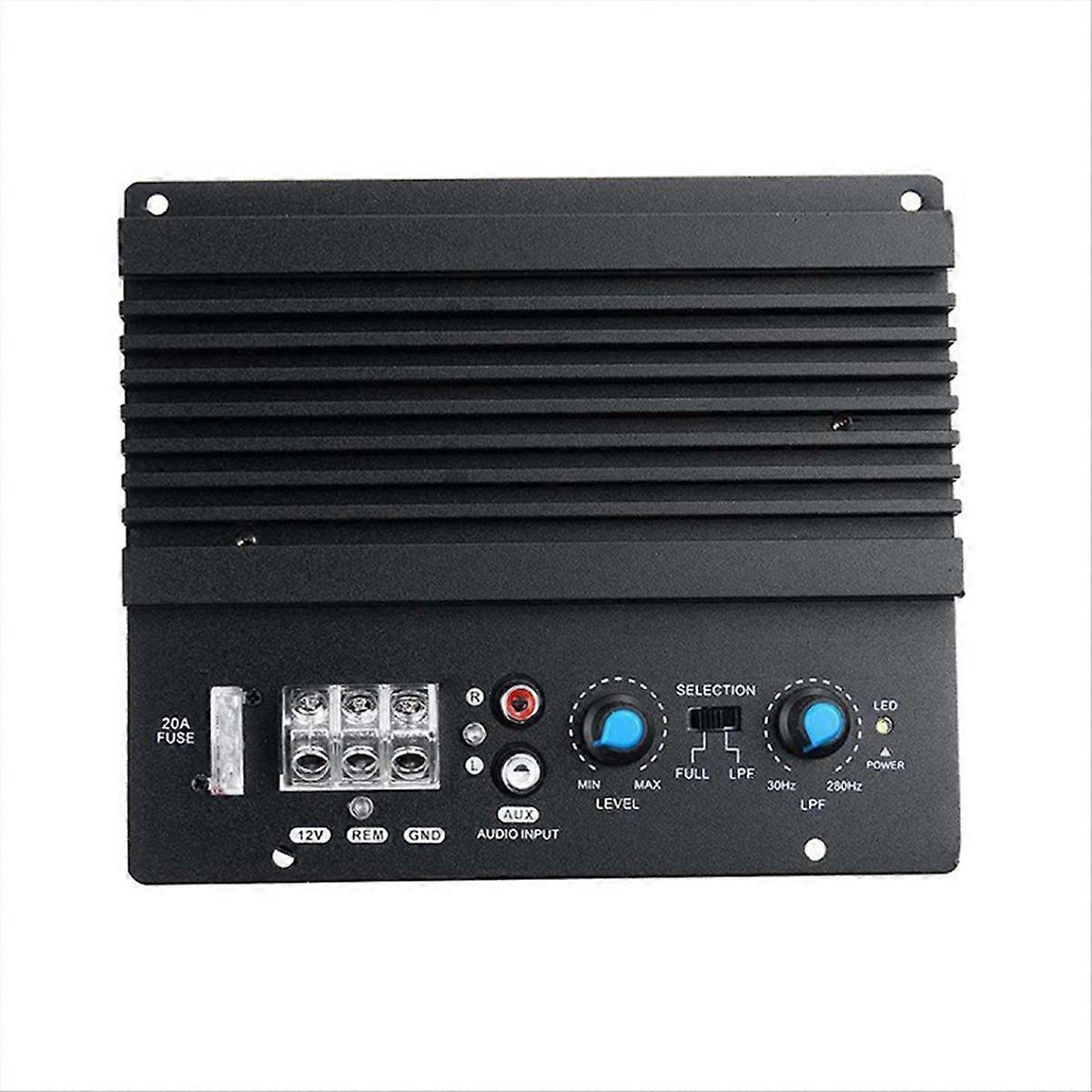 Placa amplificadora de potência com baixo para subwoofer de 8 a 12 polegadas