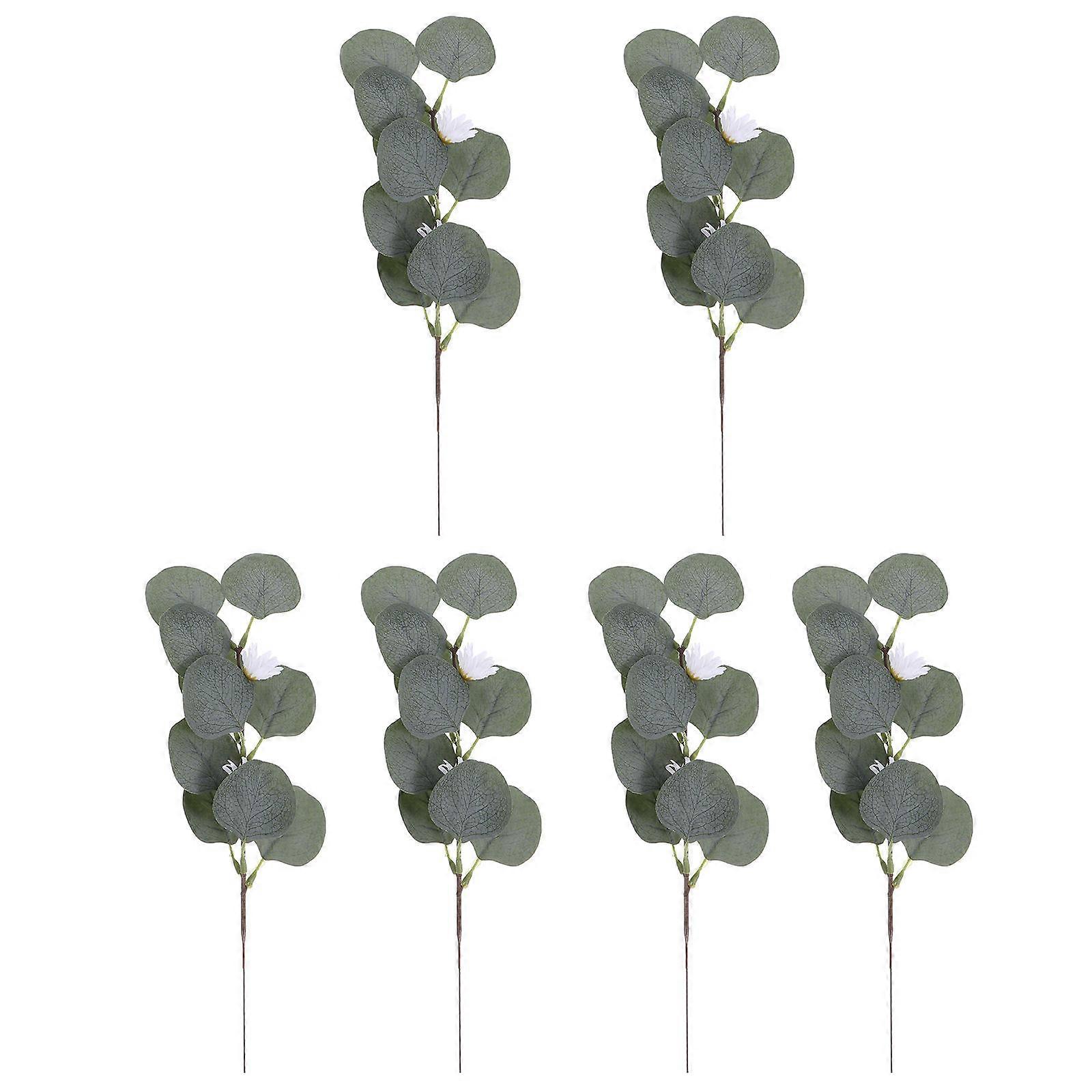 Artificial Eucalyptus Leaf 6Pcs Simulated Eucalyptus Leaves for Decoration
