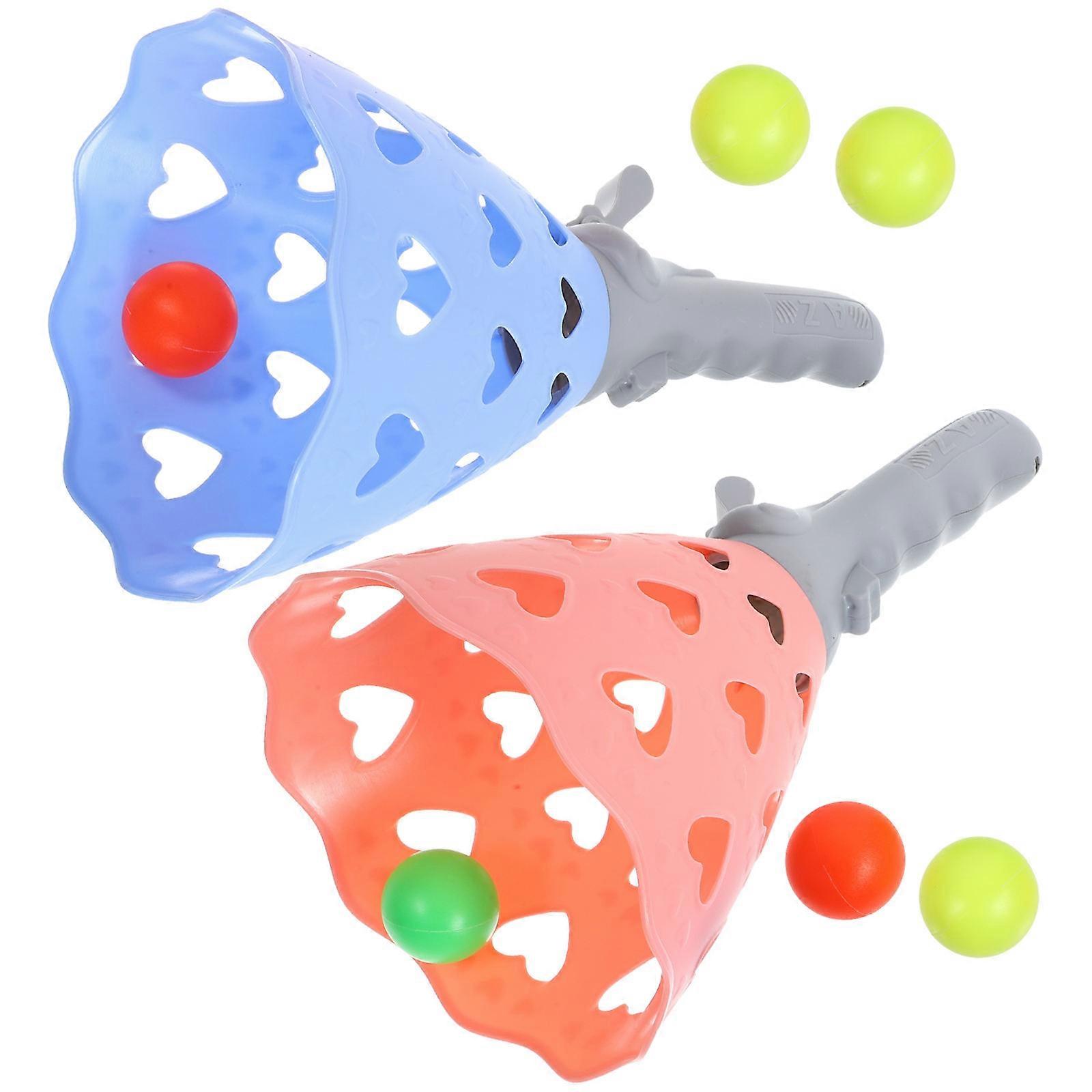 Children Toy Plastic Catch Ball Game with 4Sets for Interactive Play