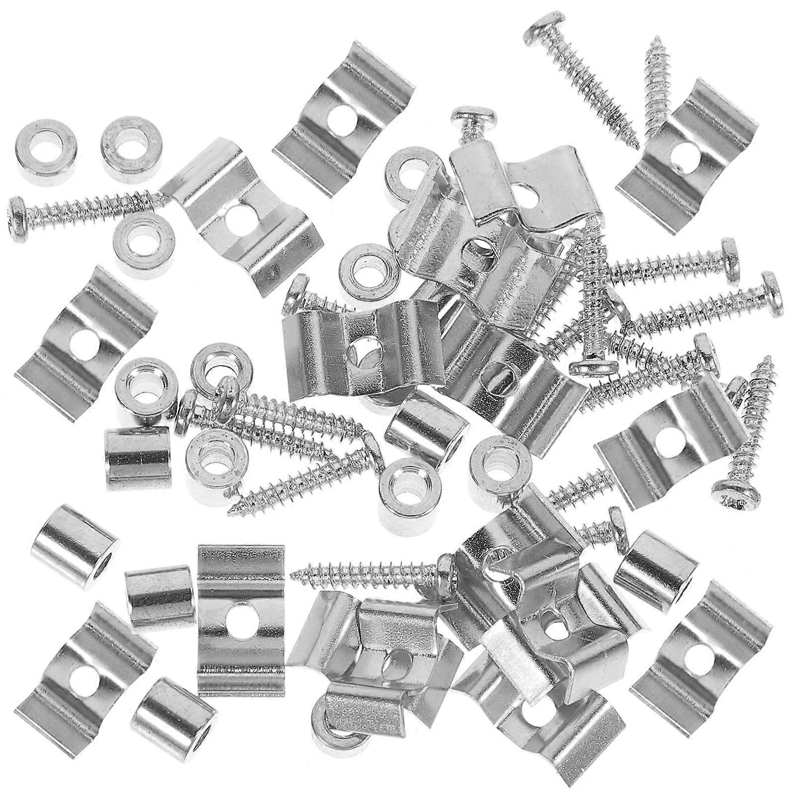 Stable Guitar String Device Electric Guitar Replacement with 50Sets Silver