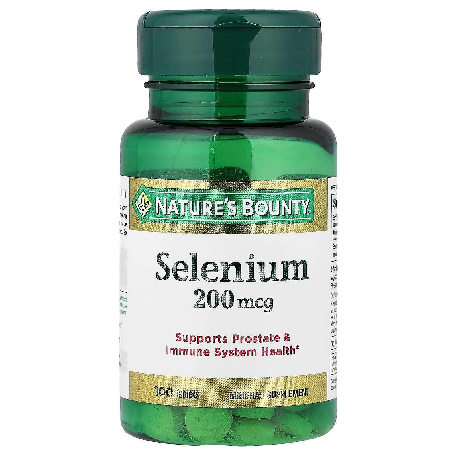 Nature's Bounty, Selenium, 200 mcg, 100 Tablets