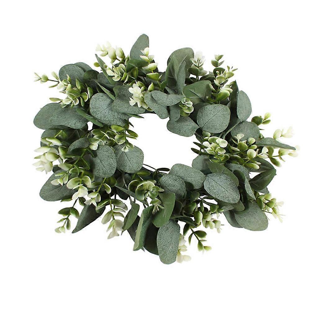 Simulation Eucalyptus Wreath 1Pcs for Decoration Green Plastic Material