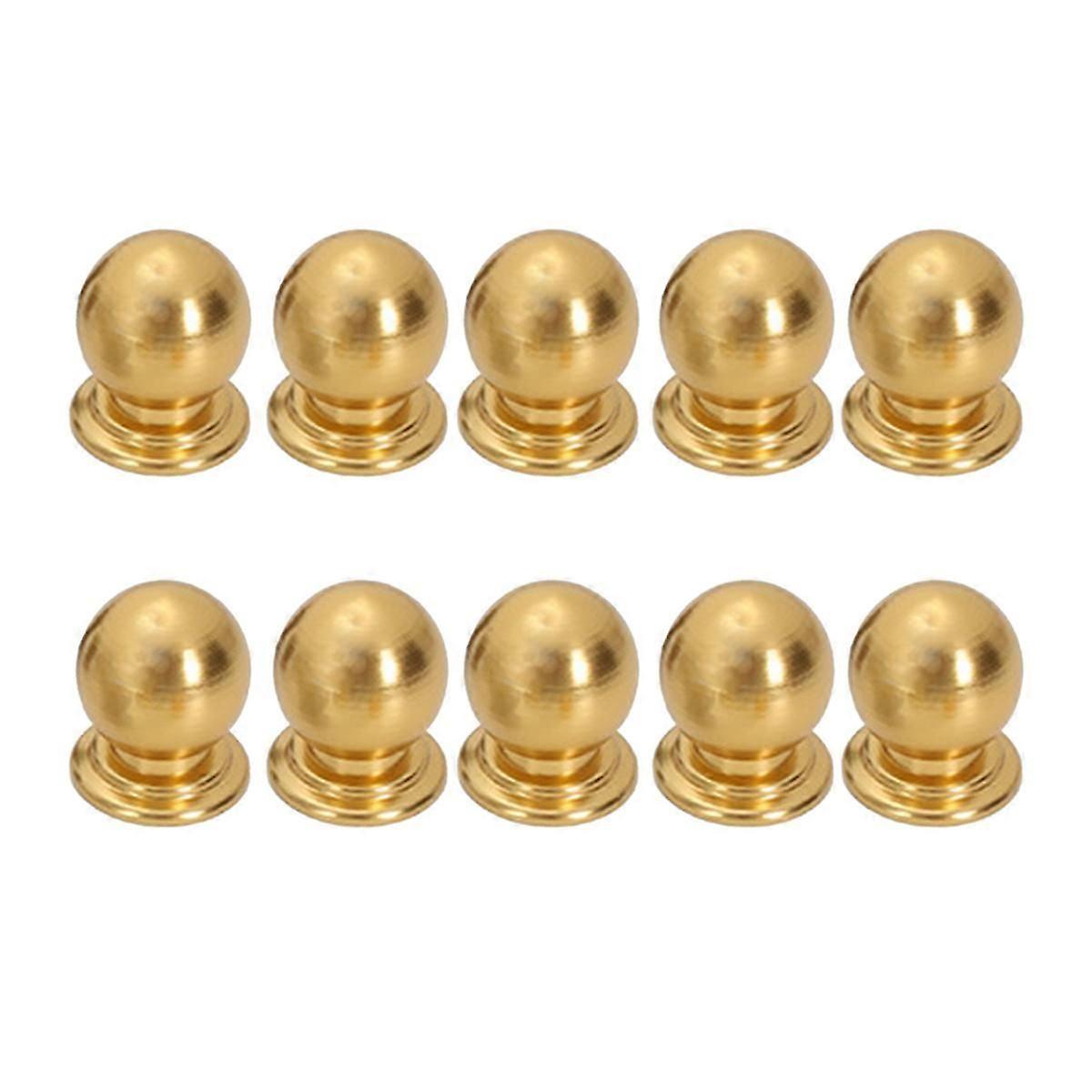 10 Pcs Cabinet Knobs Round Ball Knobs Bathroom Cabinet Knobs Dresser Knobs, Modern Cabinet Hardware Compatible with Kitchen