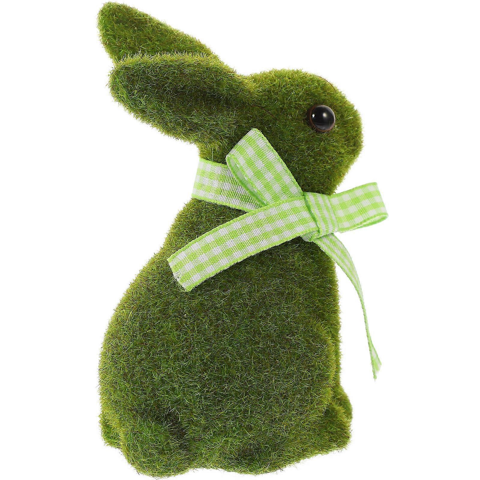 Simulation Rabbit Decorative Flocked Bunny Model for Decoration