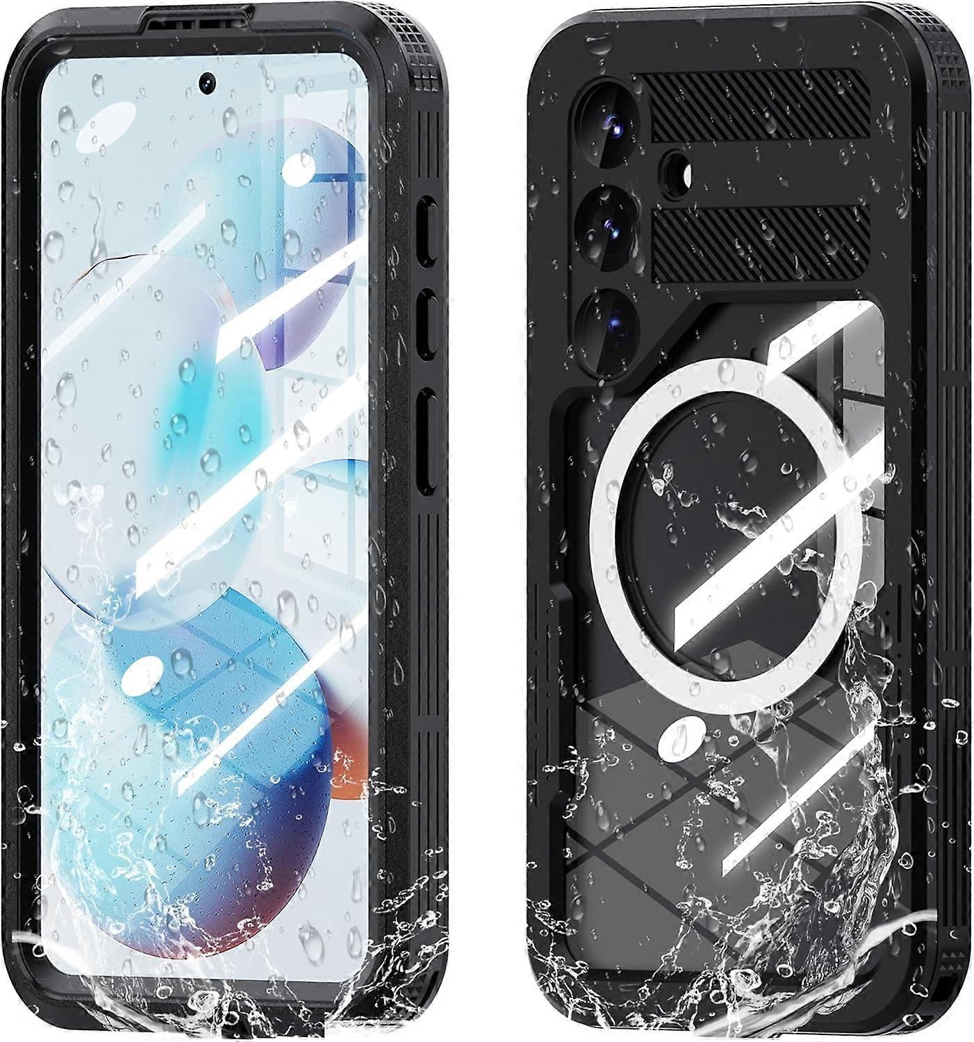 Shockproof Waterproof Case Compatible with Samsung Galaxy S25 Plus