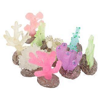 Artificial Coral Reef Decor Coral Statue for Aquarium 9Pcs Pack