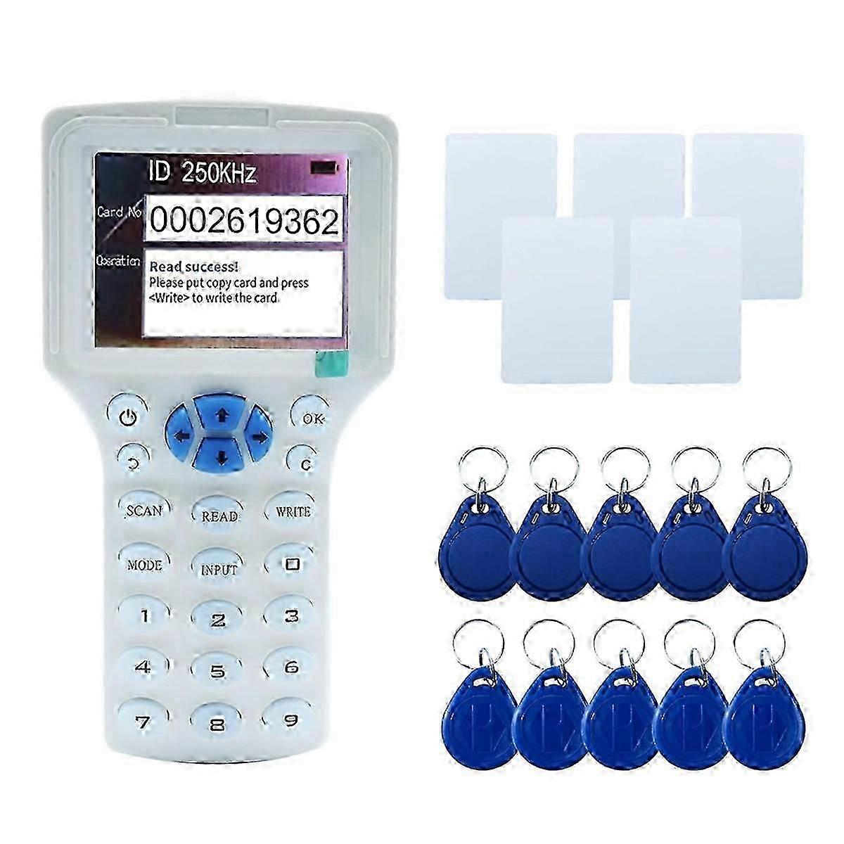 RFID Copier RFID Reader Writer Multi-Frequency RFID Card Reader Smart Card Decoder for Access Control Home Security