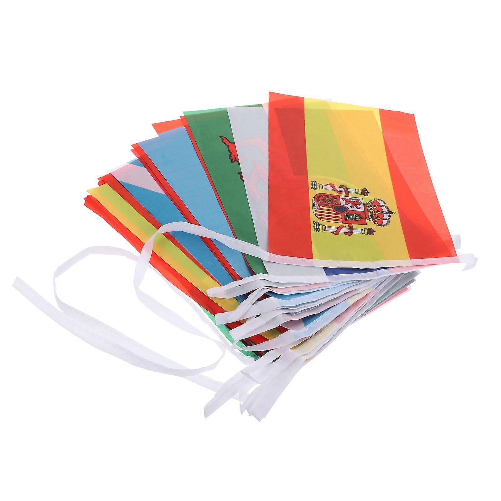 String Flag Banner 1 String 24 Countries Flags for Party Decoration