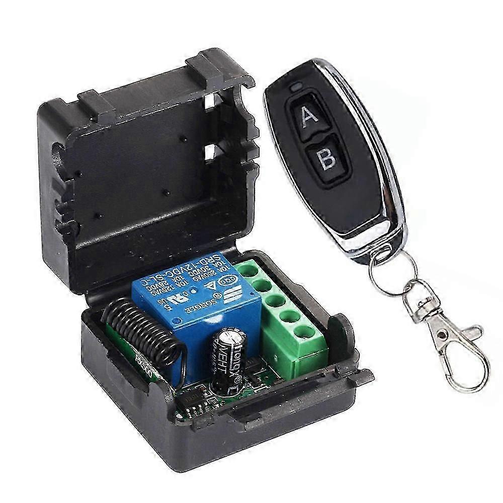 For Wireless Remote Control Switch 10A 433MHz DC12V Jog Self Locking Interlocking Voltage Signal Output