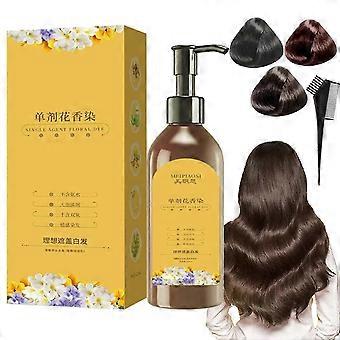 Long Lasting Natural Hair Dye Shampoo,Plant Bubble Hair Dye Shampoo,Plant Single Dose Floral Fragrance Dye,Instant Dye Shampoo for Women & Men 26-27