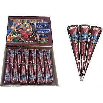 12 Pack of Cones 100% Natural Ready to Use Henna Paste Hair Color Hair Dye Cones