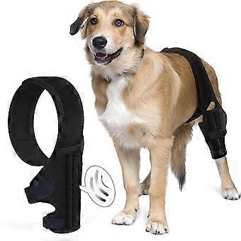 Ceinture auxiliaire pour blessure à la patte du chien, protège-pattes pour la rééducation des genoux du chien avec sangles de soutien.