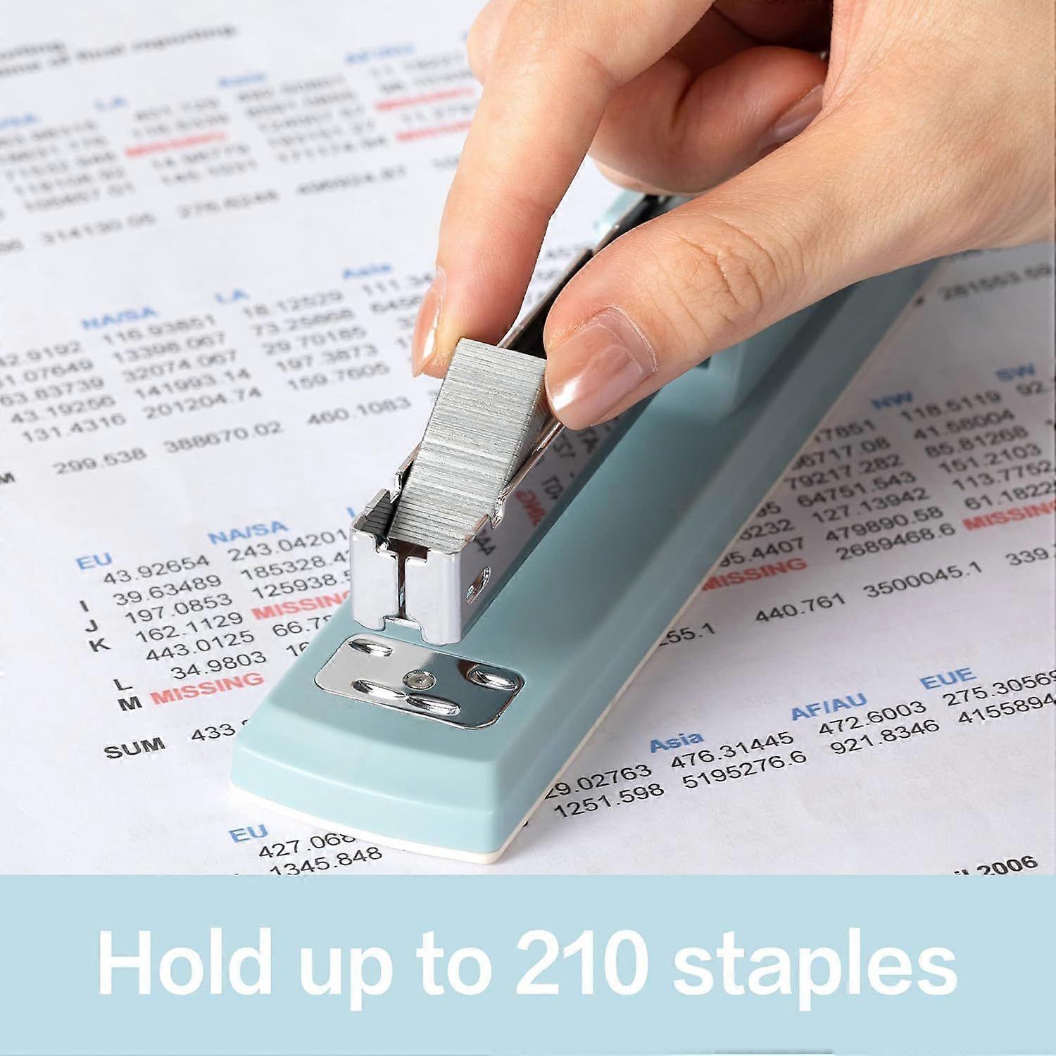 1 pcs Deli Stapler, Desktop Stapler, Office Stapler, Includes 1000 Staples , Blue