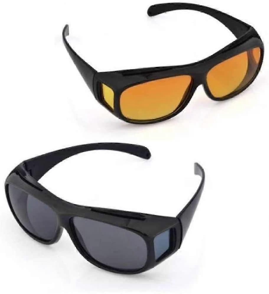 2pcs Pull-on Night Vision Goggles For Drivers,iso Standards
