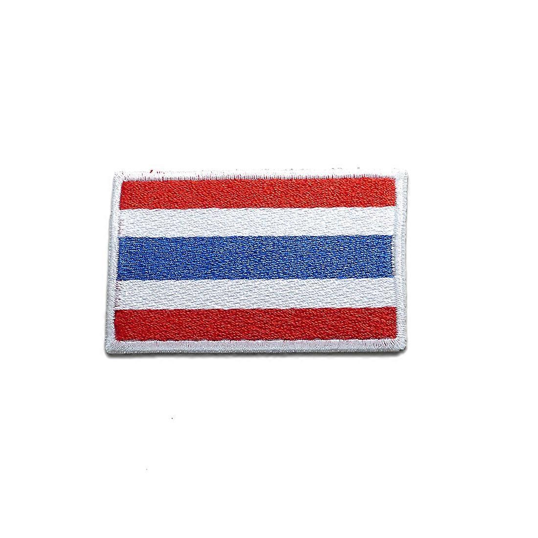 Patch / iron-on patch - Thailand flag flag - blue - 7 x 5 cm - iron on patch