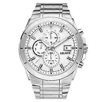 s.Oliver homme montre montre-bracelet en acier inoxydable SO-3758-MM