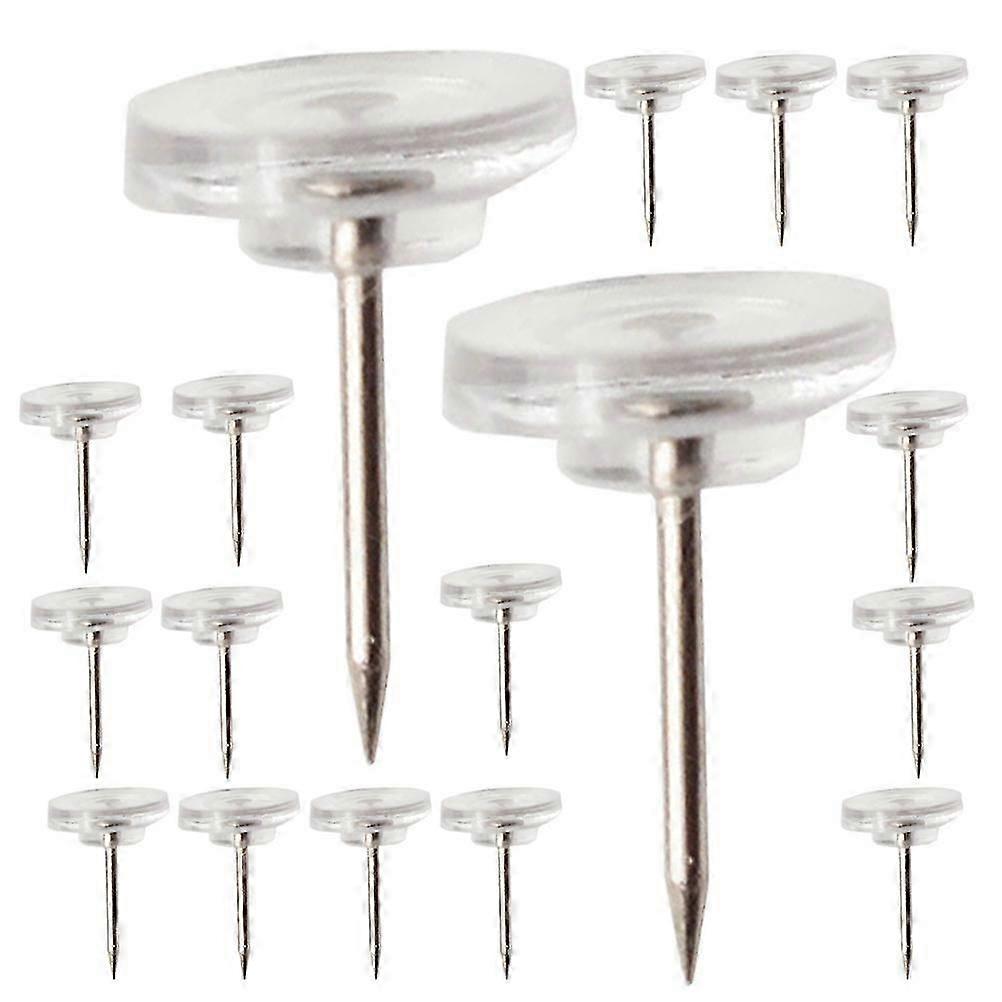 Transparent Flat Head Thumbtacks for Fixing 50Pcs Clear Push Pins