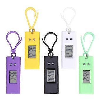 5Pcs Keychain Electronic Watches Funny Key Ring Pocket Watches Examination Small Hanging Watches compatible with Kids Students (Random Color)