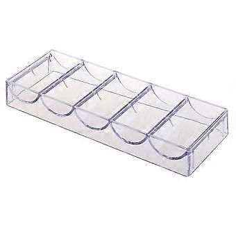 1Pc Transparent Storage Box Transparent Game Chip Container Chips Organizer