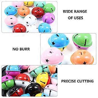 Jingle Bells Dog Pendant Decor for Christmas Party 40Pcs Assorted Color Metal