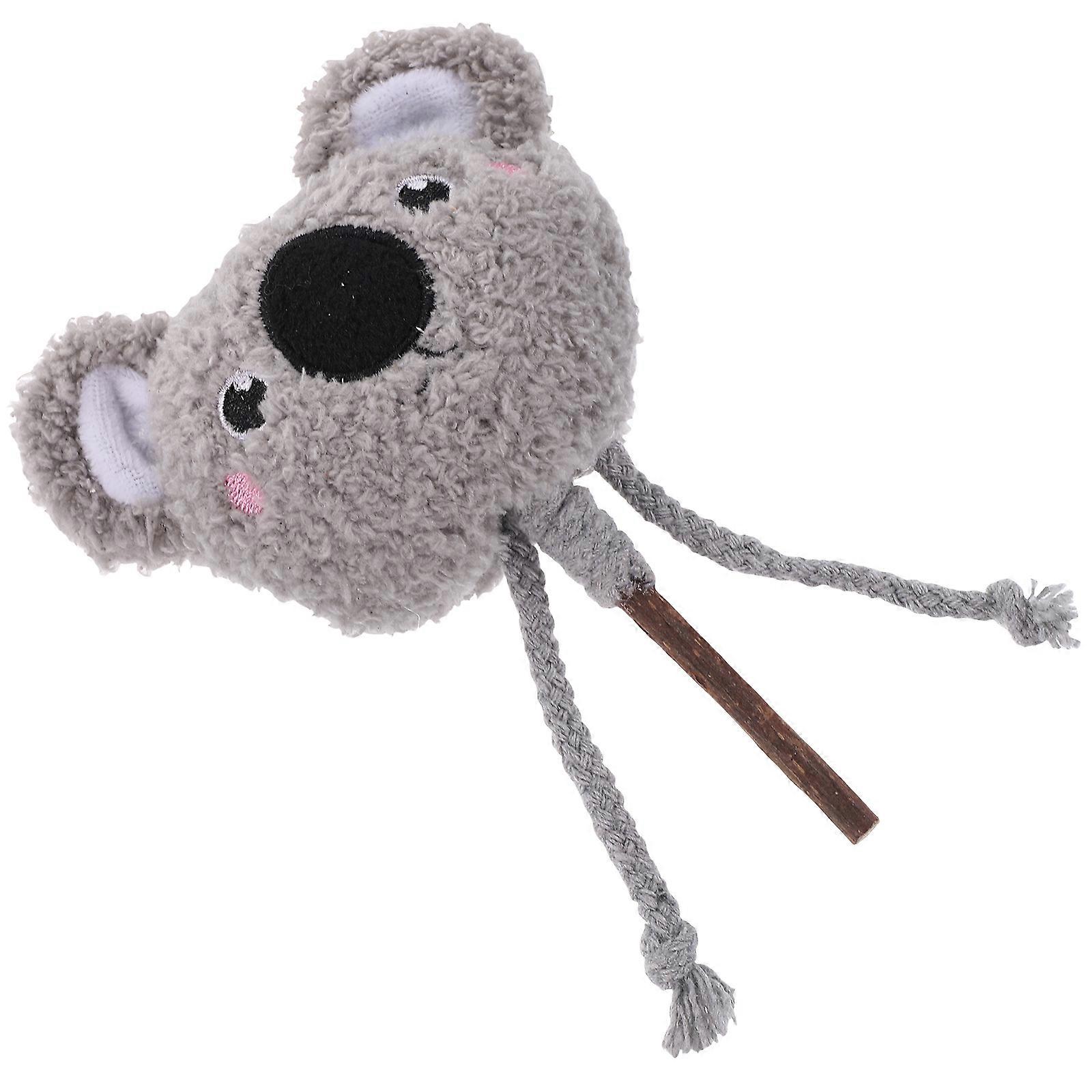 Silvervine Plush Cat Teaser Stick for Interactive Fun 2Pcs Set