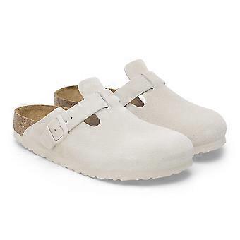 Birkenstock Unisex Boston Soft Footbed Clogs ，Color: Antique White