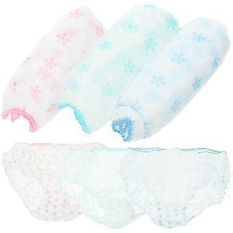 Pregnant Underwear 14 Pcs Disposable Briefs Breathable compatible with Postpartum Women Size L Travel Assorted Color