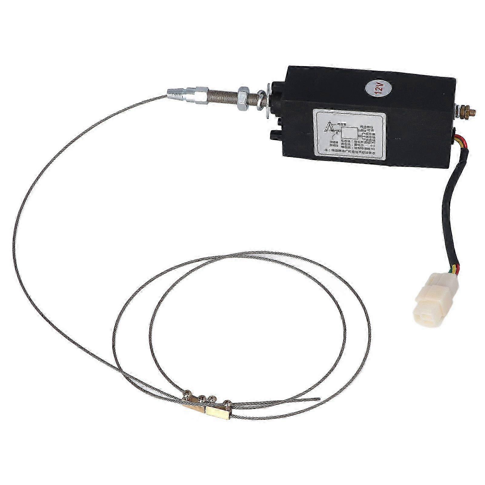 Diesel Engine Shutdown Solenoid Valve Generator Set Electric Throttle Switch Speed Controller DC12V
