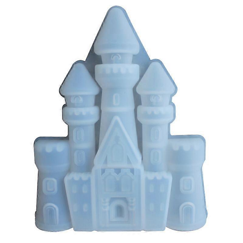 Castle House Shape Crystal Drop Gum Mold - 1PC