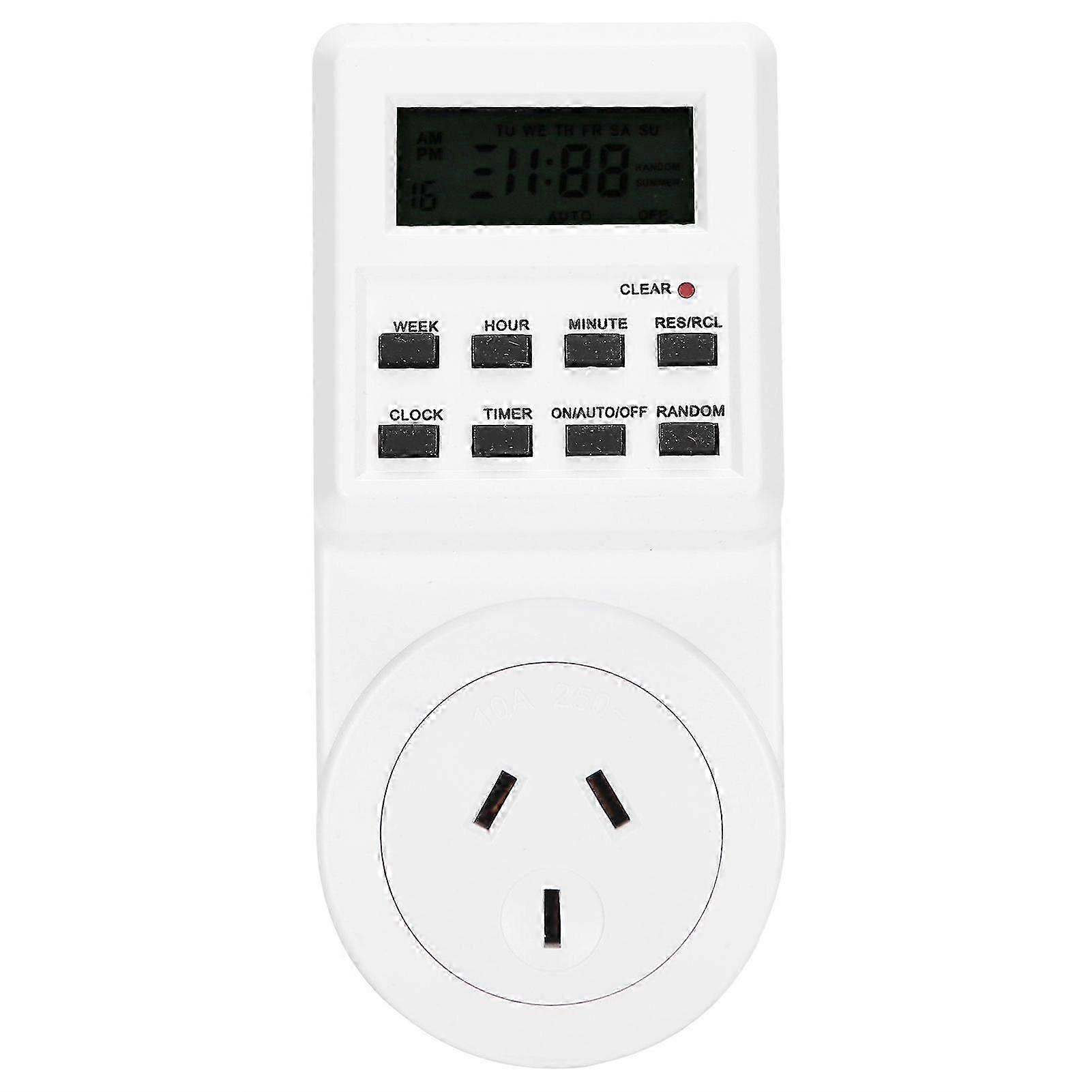 Timer Switch Plug Intelligent Programmable Outlet Timer Socket for Electrical Appliance(TST01AU Plug )