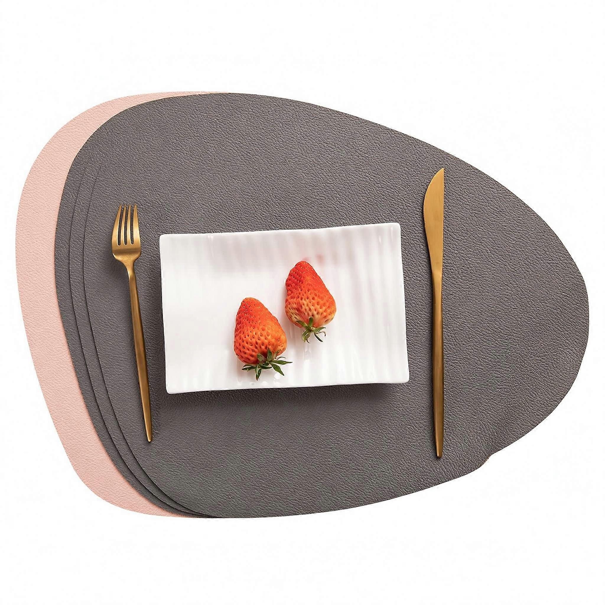 Light Luxury Leather Table Protector Mats with Clean for Dining